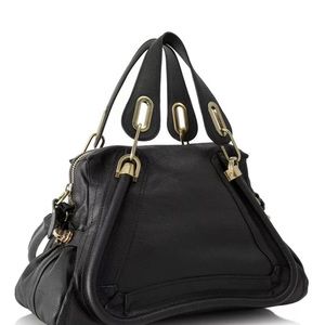 Chloe Hand Bag paraty Black Leather 1126479